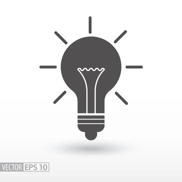 Lampe - flaches Symbol — Stockvektor
