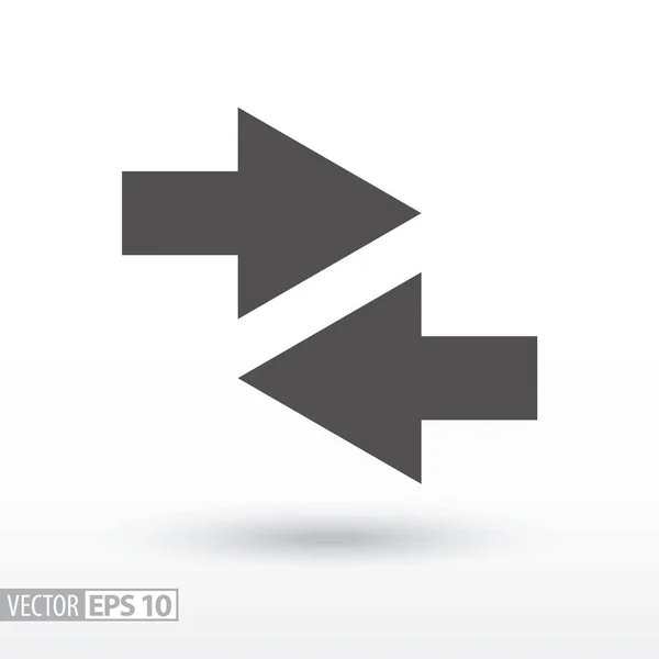 Flecha - icono plano — Vector de stock
