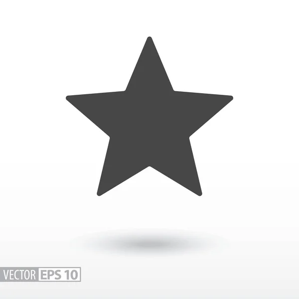 Star flat Icon. Firma Star. Logo vectorial para diseño web, móvil e infografías — Archivo Imágenes Vectoriales