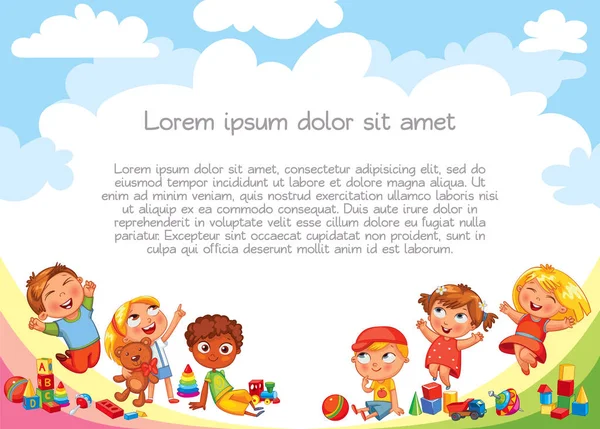 Bahçesi. Reklam broşürü için şablon