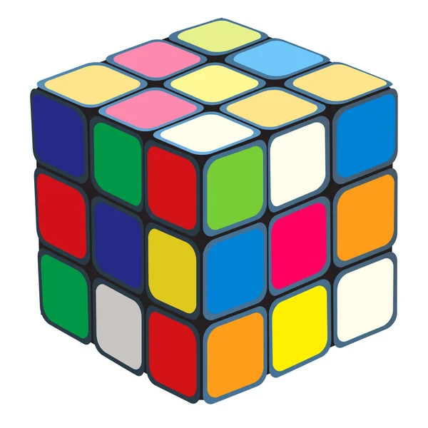 Rubik kocka — Stock Vector