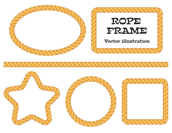 Different frame ropes — Stock Vector