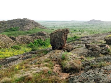 Dağlardaki güzel bahar manzarası