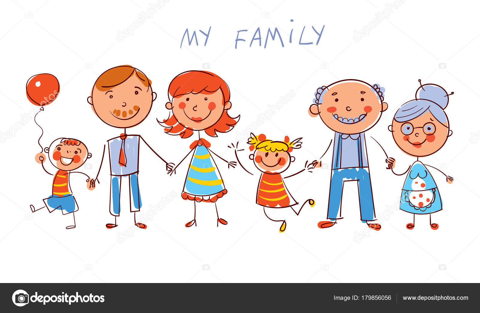 Elementary School Class School District Education - Drawing Of My Family  For A Kid - Free Transparent PNG Clipart Images Download