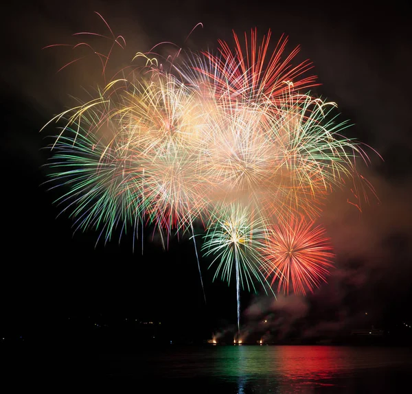 Celebration fireworks Ignis brunensis Royalty Free Stock Photos