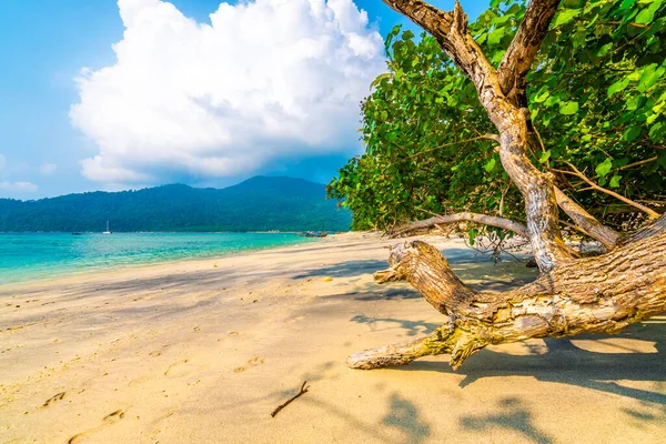 Playa Tropical Isla Lipe Tailandia Parte Del Parque Natural Nacional —  Fotos de Stock