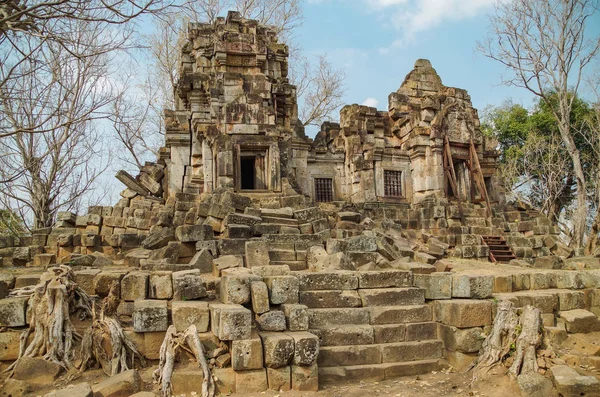 Wat Phnom Templo Angkoriano Perto Cidade Battambang Templo Hindu Construído — Fotografia de Stock