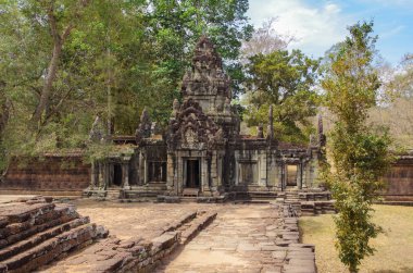 Angkor Thom. Phimeanakas Kapısı (Vimeanakas). Cüzzamlı Kral 'ın Terrace' ından görüntü. Angkor - Unesco Dünya Mirası sitesi. Kamboçya, Siem Reap, Angkor Thom