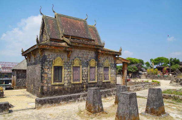 Templo Budista Wat Sampov Pram Camboya Provincia Kampot Montaña Bokor —  Fotos de Stock