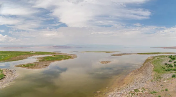 Coast Freshwater Lake Achit Nature Travel Mongolia Uvs Province — Stock Photo, Image
