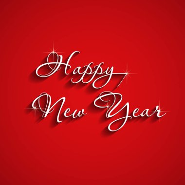 Zarif metin tasarım mutlu yeni yıl