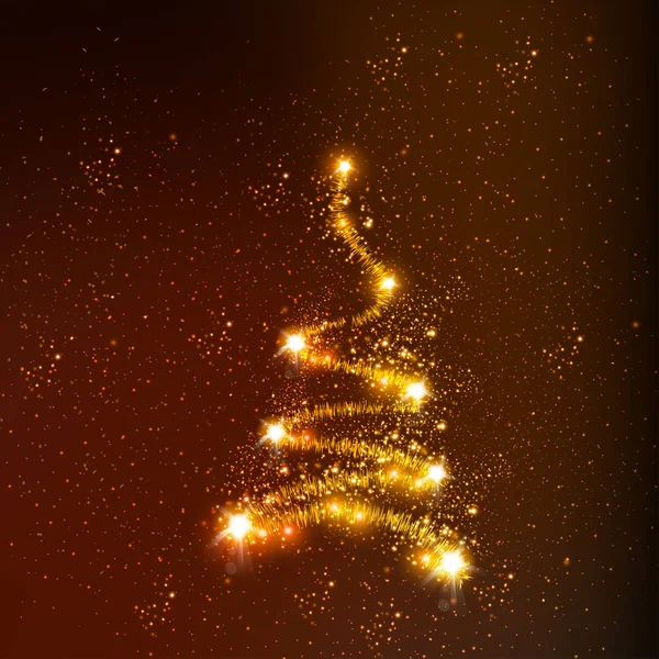 Αφηρημένη χριστουγεννιάτικο δέντρο εύκολο όλα επεξεργάσιμα — Διανυσματικό Αρχείο