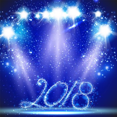 Mutlu yeni yıl kartı kolay tüm düzenlenebilir