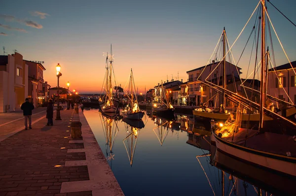 Museo de la Marinería de Cesenatico en el canal — Foto de Stock