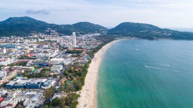 Patong beach Phuket Tayland Güney eyaletinde. Patong olmak