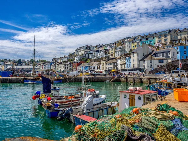 Vila de pescadores de Brixham — Fotografia de Stock