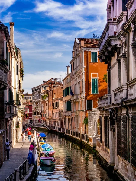 Backwater bayou, Veneza, Itália — Fotografia de Stock