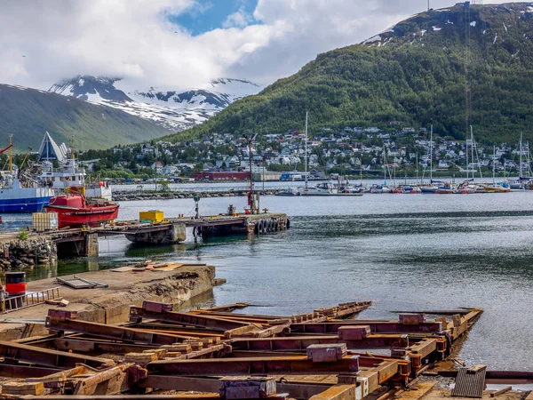 Astillero Tromso en verano — Foto de Stock