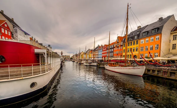 Nyhavn Copenhague - el Nuevo Puerto — Foto de Stock