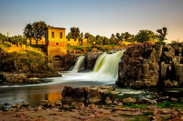 Sioux Falls at sunset — Stock Photo, Image