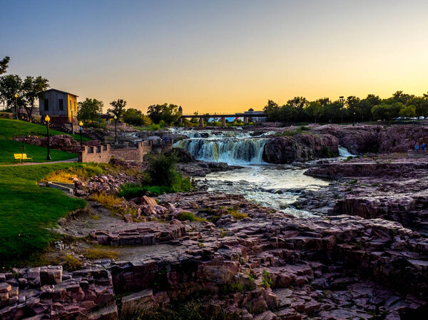Sioux Falls Park at dusk