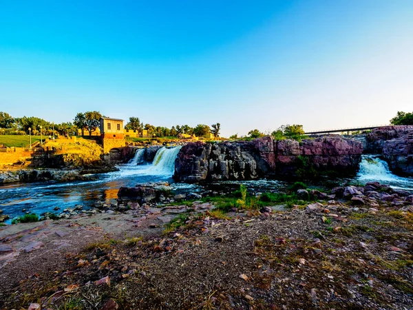 Sioux Falls Park gün batımında