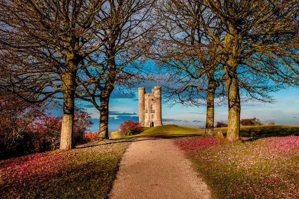 Cotswolds İngiltere'de sonbahar yaprakları