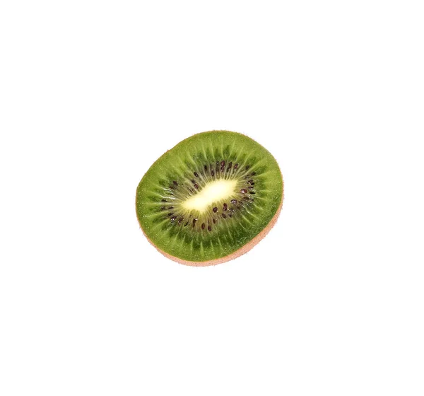 Snijd van verse kiwi 's geïsoleerd op witte achtergrond — Stockfoto