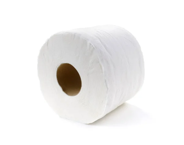 Weefsel-simple toiletpapier op witte achtergrond — Stockfoto