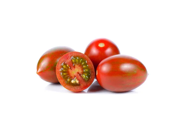 Tomates frescos aislados en blanco — Foto de Stock