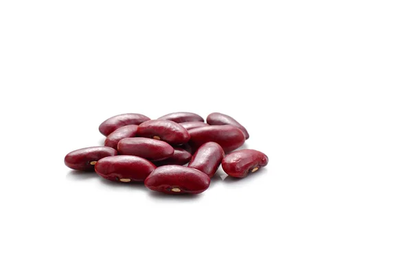 Kacang merah di atas putih — Stok Foto