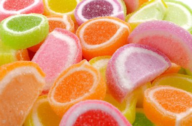 Renkli meyve jöle grup arka plan