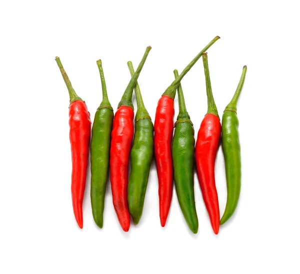 Chilli peppers isolated on white background — Stock Photo, Image