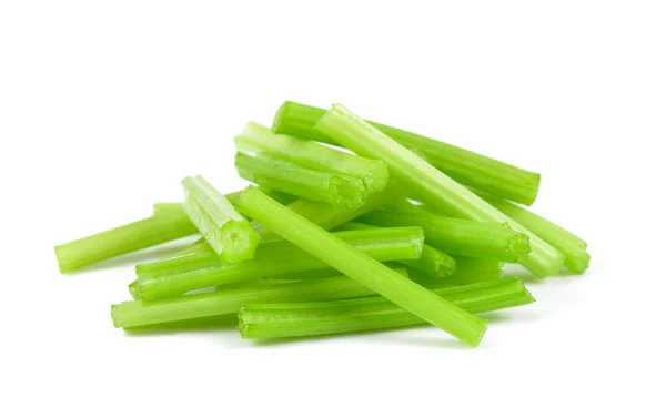Čerstvý celer, izolované na bílém pozadí, celer na vaření — Stock fotografie