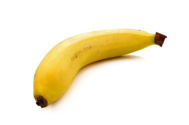 Beyaz arka plan üzerinde izole bir muz muz