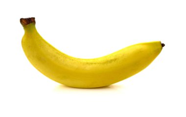 Beyaz arkaplanda izole edilmiş muz