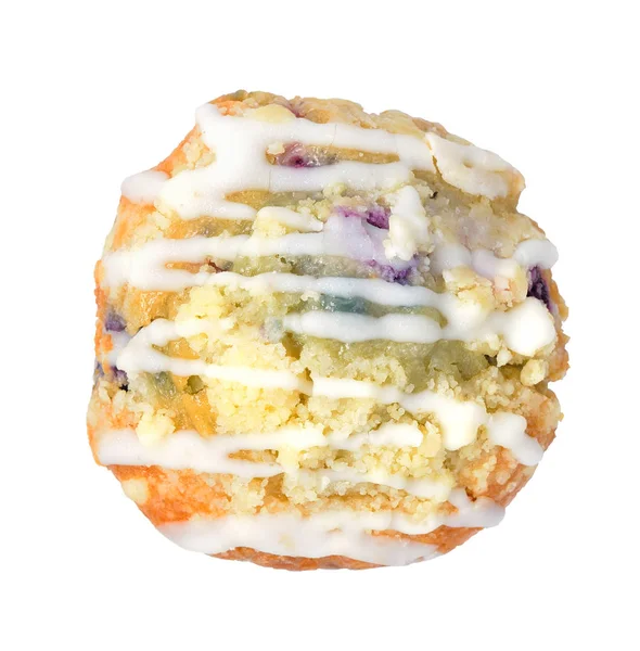 从顶视图的美味蓝莓松饼 — 图库照片