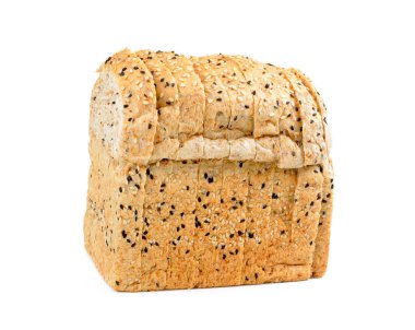 Beyaz izole tohumları ile kepekli ekmek