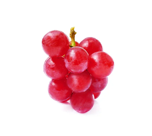 Reife rote Trauben isoliert auf weißen. mit Schnittpfad. volle Tiefe — Stockfoto