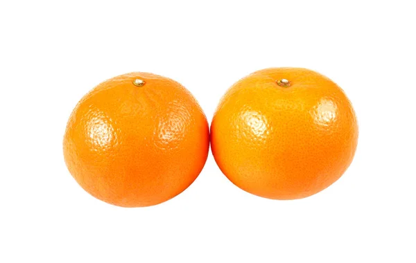 Two orange fruits isolated on white background — Stock Photo, Image