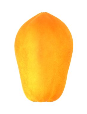 beyaz izole taze sarı papaya