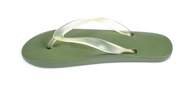 Beyaz izole arkaplanda lastik terlik