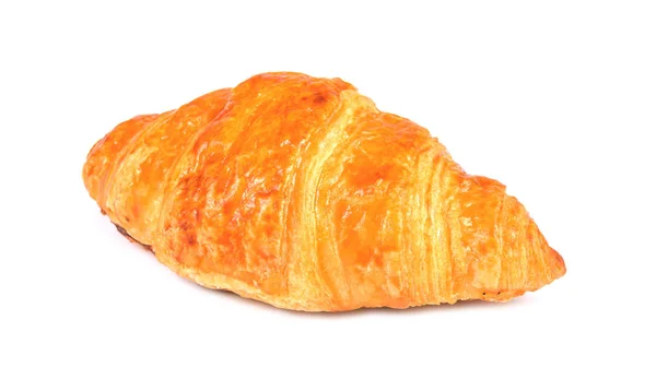 Nygräddad croissant isolerad på vit bakgrund — Stockfoto