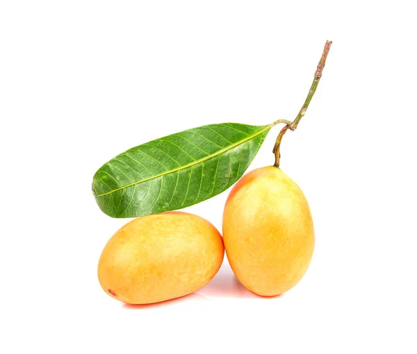 Süße Marianische Pflaume Thailändische Frucht Isoliert Auf Weißem Hintergrund — Stockfoto