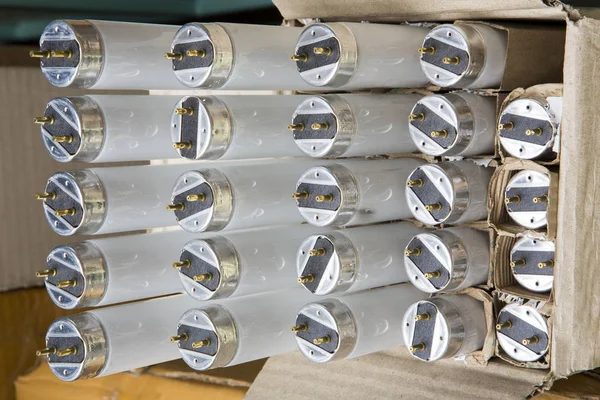 New fluorescent light tubes — Stock Photo, Image