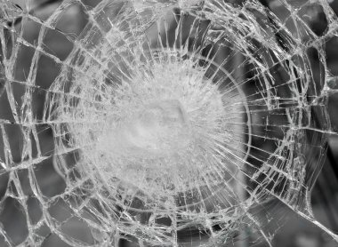 Kırık cam veya Shattered beyaz. Büyük kararlılık