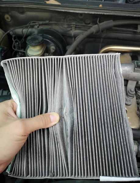 Used air filters in cars — ストック写真