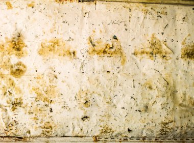 Old painted steel sheet rust