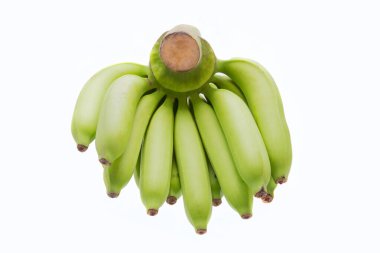 Beyaz arkaplanda muz tarağı