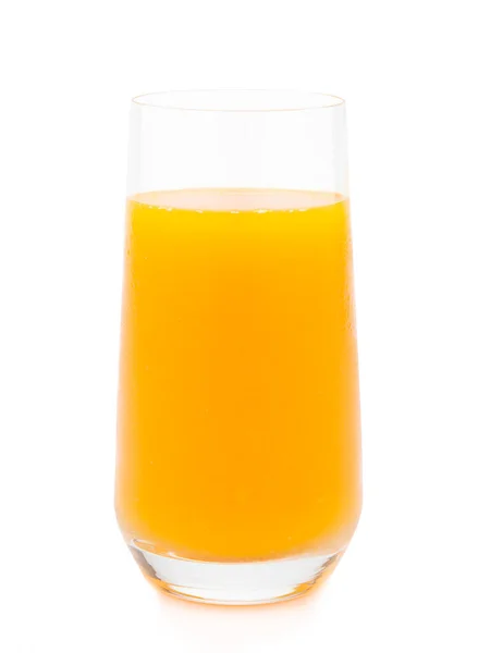 Frisch Gepresster Orangensaft Auf Weißem Hintergrund — Stockfoto